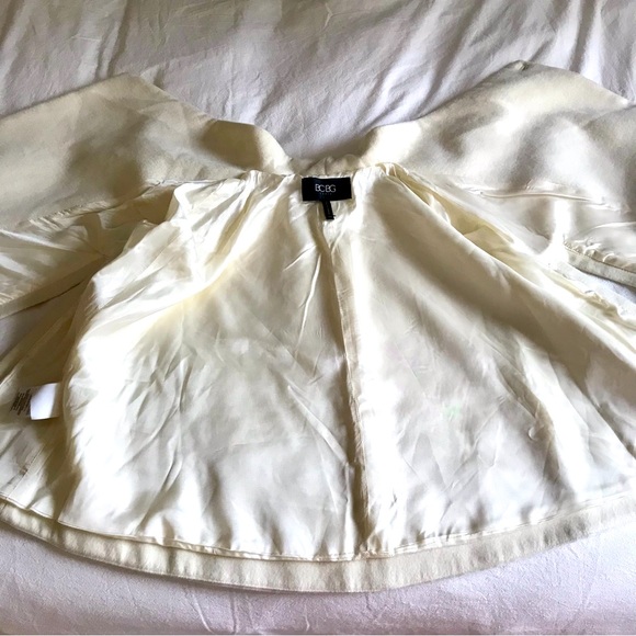 BCBG Paris Cape Coat in Cream - Picture 7 of 9